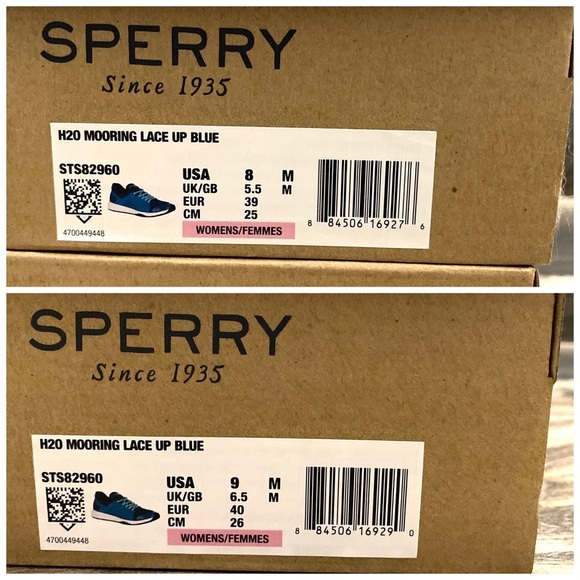 NIB Sperry H2O Mooring Amphibious Sneaker Blue - Picture 11 of 15